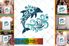 Sweet TSHIRT Art Ideas PNG, Flower Animals Product Image 1