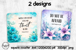 Christian sublimation designs, Square coaster Product Image 1