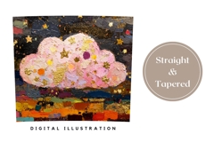 Art Tumbler Wrap Design, Stars Tumbler Sublimation Product Image 4