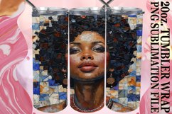 Elegant Melanin Tumbler Art Product Image 1