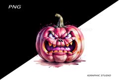 Halloween Pink Pumpkin Clipart Product Image 1