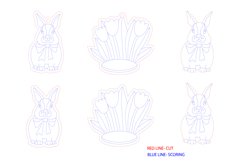 Easter Bunny Laser Design SVG Product Image 2