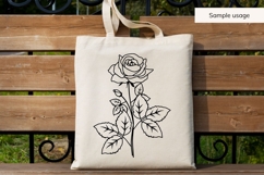 June Birth Flower Bouquet SVG - Rose Product Image 4