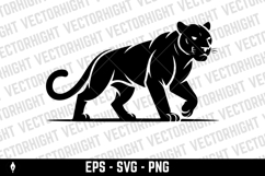 Illustration of a panther or cougar in a walking Product Image 4