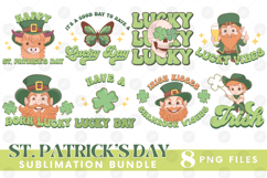 Happy St Patrick&#039;s Day PNG DTF Irish Lucky Beer Bundle Set Product Image 1