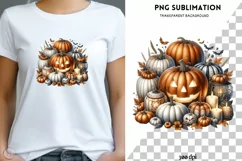 Transparent Pumpkin Season PNG Designs for Card Making Product Image 1