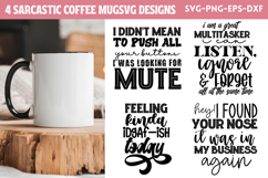 Sarcastic Coffee Mug SVG Product Image 1