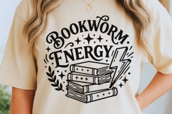 Bookworm Energy Svg, Book Lover Svg, Book Club Svg. Product Image 5