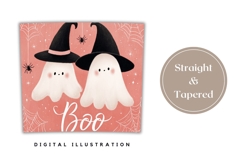 Kids Halloween Tumbler Print, Boo Halloween Ghosts Tumbler Product Image 4