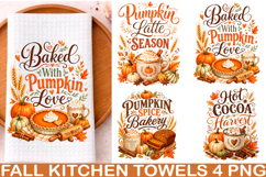 Fall Kitchen Towels autumn farmhouse PNG Product Image 1