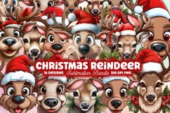 Watercolor Christmas Clipart Bundle, Christmas Mega Bundle Product Image 2