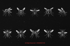 10 Bundle Dark Art Mosquito Insect Bug Pest Fly Bite Skull Product Image 6