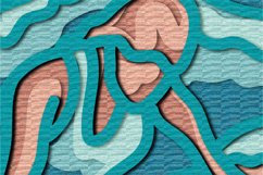 surfer svg 3d multilayer / surfer 3D mandala Product Image 4