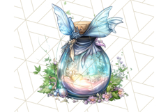 Gothic Fairy &amp; Potion Clipart, Dark Fantasy PNG Printable Product Image 4