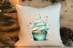 Christmas Cupcake Clipart, Christmas Clipart Product Image 4