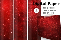 red glitter Background Wallpaper Sparkles Digital Paper_13 Product Image 1
