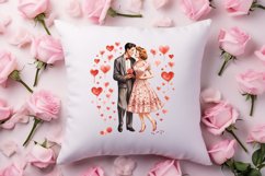 Valentines Day Couple Clipart, Valentines Clipart Product Image 1
