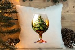 Christmas Wine Cup Sublimation Clipart Product Image 4