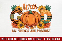 With God All Things Are Possible PNG Product Image 1