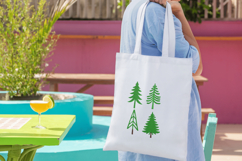 Minimalist Pine Tree Forest Embroidery Design Product Image 4