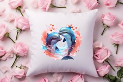 Couple Animal Valentines Day Clipart, Watercolor Couple Product Image 4