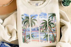 Summer Vibes Sublimation, Tropical Beach Png Product Image 4