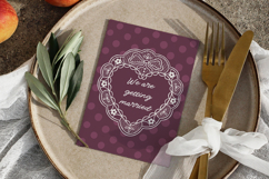 Vintage Heart Lace Frames Clipart PNG Product Image 4