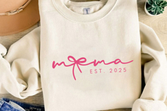 Pink Mama Est 2025 Sublimation, Mother&#039;s Day Png Product Image 4