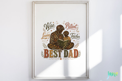 Retro Vintage Floral Father's Day PNG Product Image 2