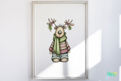 Whimsical Christmas Bears Clipart Product Image 3
