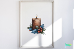 Whimsical Blue Christmas Clipart Product Image 2