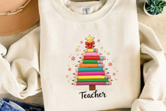 Colored Pencil Tree Sublimation, Christmas Png Product Image 3