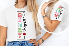 Merry Vibes PNG SVG, Christmas Shirt SVG, Christmas PNG Product Image 4