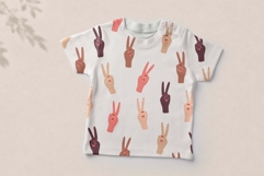 Peace Hands Seamless Pattern Product Image 4
