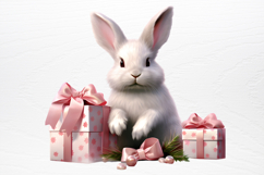 Chirstmas Bunnies Clipart PNG Product Image 4