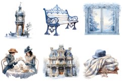 Classic Winter Clipart Bundle, Set of 20 Png Bundle Product Image 4