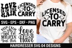 Hairdresser SVG Design - Keep Calm And Let Me Fix Your Hair Product Image 1
