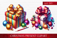 Christmas Present clipart, Christmas Present sublimation Product Image 1