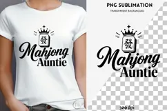 Mahjong quote png design for T-shirts Product Image 3