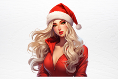 Christmas Fashion Girl Sublimation PNG Product Image 4