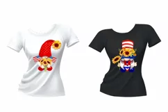 Gnomes with sunflowers happy Independence Day of America Product Image 2