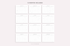 2028 Monthly Calendar with Holidays, Landscape, Printable Product Image 4