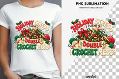 Christmas crochet png design for T-shirts Product Image 4