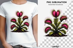 Gothic venus flytrap png design for T-shirts Product Image 3
