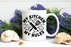 My Kitchen My Rules Svg, Kitchen Sign Svg, Mom Kitchen Svg. Product Image 5