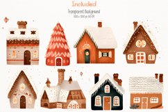 Cozy Christmas Watercolor 53 Cliparts Collection Product Image 4