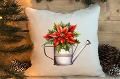 Watercolor Christmas Farm Clipart Product Image 4