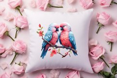 Breeds of Valentine Kissing Birds, Valentine's Day Clipart Product Image 4