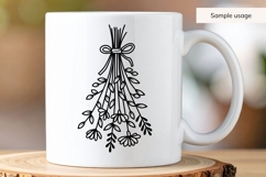 Hand Drawn Dried Flowers SVG - Halloween Decor Product Image 4