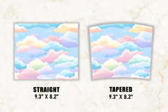 Pastel Cloud Tumbler | 20 oz tumbler wrap Product Image 2